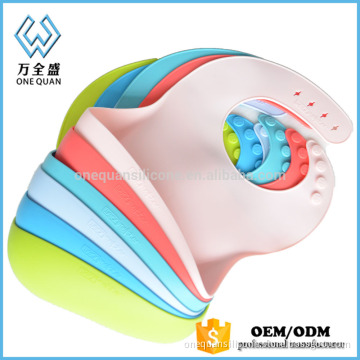 Onequan top selling model silicone baby bibs plain baby bib